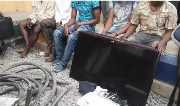 Notorious Gang Members, Electric Cable Thieves Arrested By Police In Abia. Photo